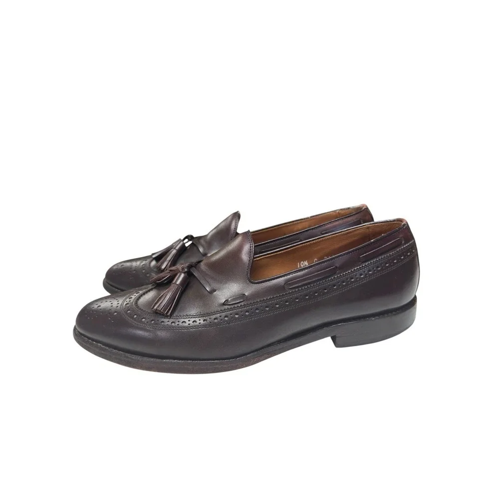 Allen Edmonds‎ Manchester Tassel Loafers Brown 10.5C Leather USA Dress